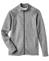 North End NE712W Ladies Flux 2.0 Full-Zip Jacket #color_LT HTHR/ CARBON
