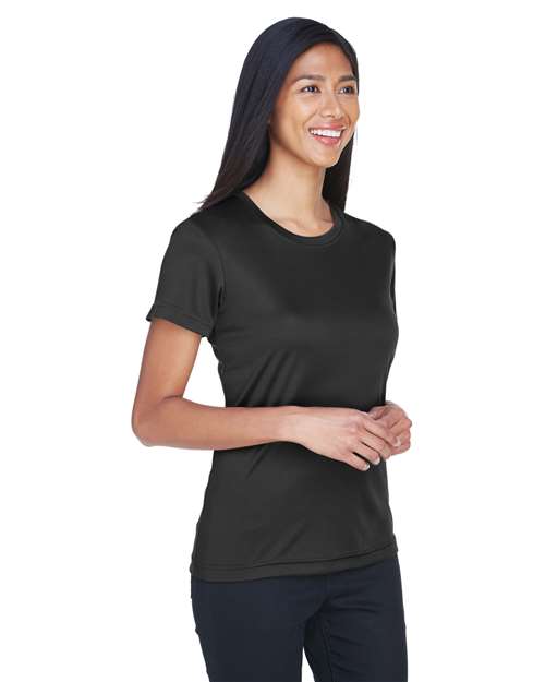 UltraClub 8620L Ladies' Cool & Dry Basic Performance T-Shirt #color_BLACK