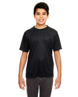 UltraClub 8620Y Youth Cool & Dry Basic Performance T-Shirt #color_BLACK