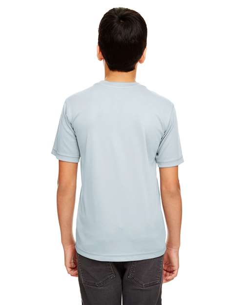 UltraClub 8620Y Youth Cool & Dry Basic Performance T-Shirt #color_GREY