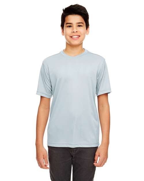 UltraClub 8620Y Youth Cool & Dry Basic Performance T-Shirt #color_GREY
