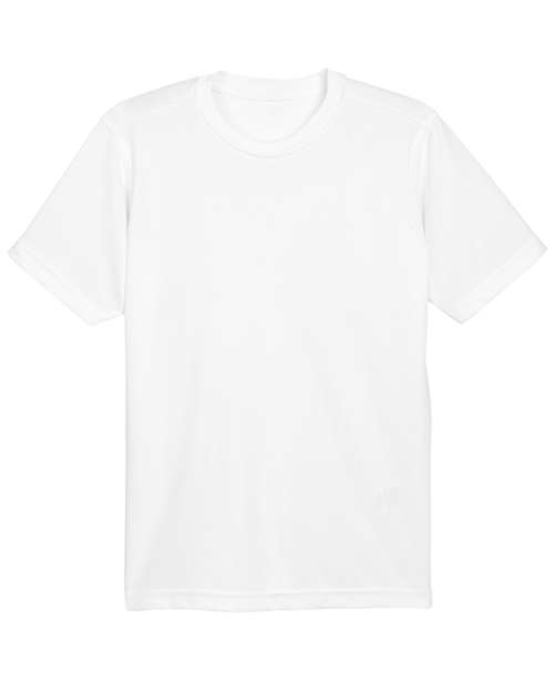 UltraClub 8620Y Youth Cool & Dry Basic Performance T-Shirt #color_WHITE
