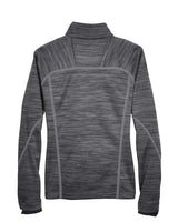 North End 78697 Ladies' Flux Mlange Bonded Fleece Jacket #color_CARBON/ BLACK