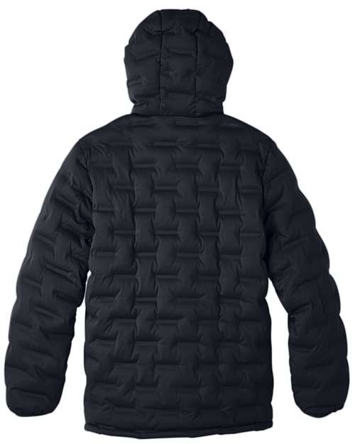 North End NE708 Men's Loft Puffer Jacket #color_BLACK/ CARBON
