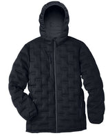 North End NE708 Men's Loft Puffer Jacket #color_BLACK/ CARBON