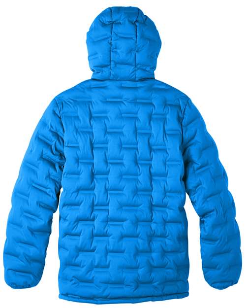 North End NE708 Men's Loft Puffer Jacket #color_OLYM BLU/ CRBN