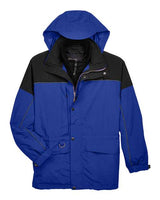North End 88006 Adult 3-in-1 Two-Tone Parka #color_ROYAL COBALT