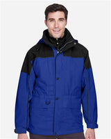 North End 88006 Adult 3-in-1 Two-Tone Parka #color_ROYAL COBALT