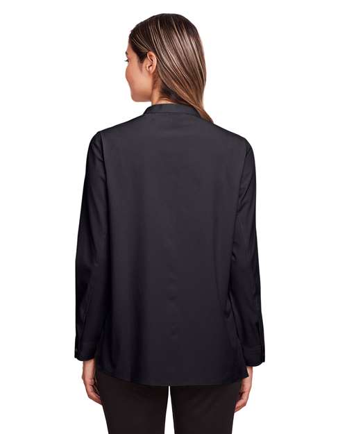 North End NE500W Ladies' Borough Stretch Performance Shirt #color_BLACK