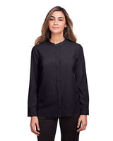 North End NE500W Ladies' Borough Stretch Performance Shirt #color_BLACK