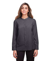 North End NE500W Ladies' Borough Stretch Performance Shirt #color_CARBON