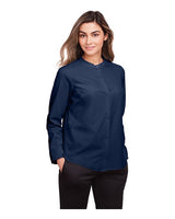 North End NE500W Ladies' Borough Stretch Performance Shirt #color_CLASSIC NAVY