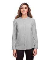 North End NE500W Ladies' Borough Stretch Performance Shirt #color_PLATINUM