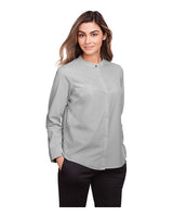 North End NE500W Ladies' Borough Stretch Performance Shirt #color_PLATINUM