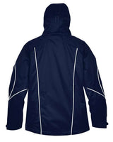 North End 78196 Ladies' Angle 3-in-1 Jacket with Bonded Fleece Liner #color_NIGHT