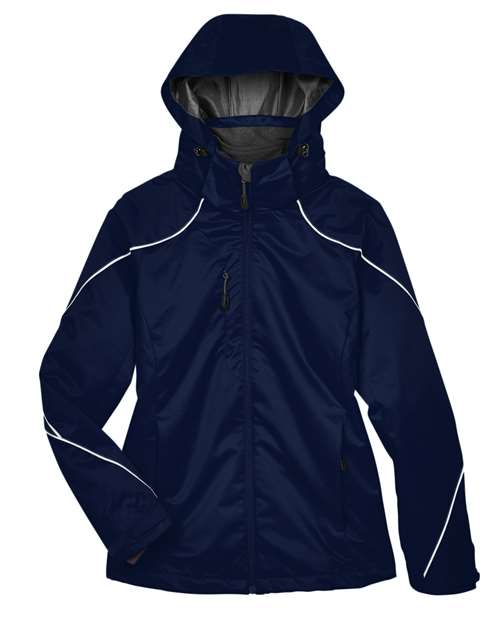 North End 78196 Ladies' Angle 3-in-1 Jacket with Bonded Fleece Liner #color_NIGHT