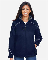 North End 78196 Ladies' Angle 3-in-1 Jacket with Bonded Fleece Liner #color_NIGHT