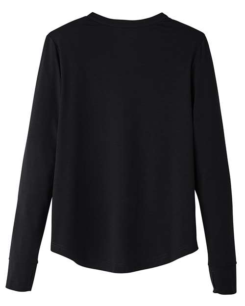 North End NE400W Ladies' Jaq Snap-Up Stretch Performance Pullover #color_BLACK