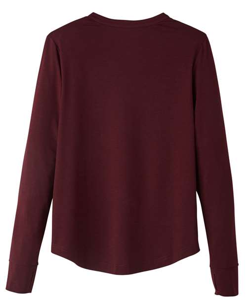 North End NE400W Ladies' Jaq Snap-Up Stretch Performance Pullover #color_BURGUNDY