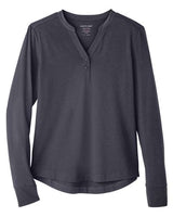 North End NE400W Ladies' Jaq Snap-Up Stretch Performance Pullover #color_CARBON