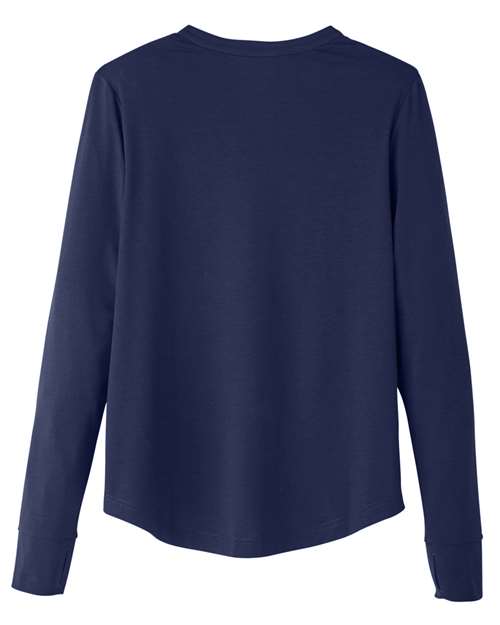North End NE400W Ladies' Jaq Snap-Up Stretch Performance Pullover #color_CLASSIC NAVY