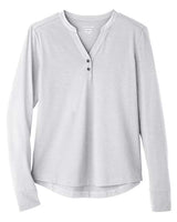 North End NE400W Ladies' Jaq Snap-Up Stretch Performance Pullover #color_PLATINUM