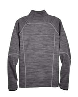 North End 88697 Men's Flux Mlange Bonded Fleece Jacket #color_CARBON/ BLACK