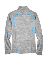 North End 88697 Men's Flux Mlange Bonded Fleece Jacket #color_PLATNM/ OLY BLU
