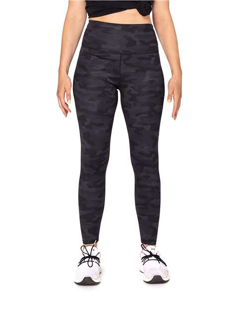 Threadfast Apparel 280L Ladies' Impact Leggings #color_DARK CAMO