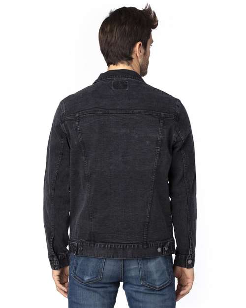 Threadfast Apparel 370J Unisex Denim Jacket #color_BLACK DENIM