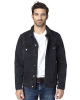 Threadfast Apparel 370J Unisex Denim Jacket #color_BLACK DENIM