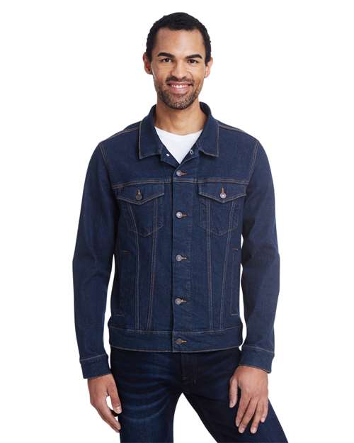 Threadfast Apparel 370J Unisex Denim Jacket #color_CLASSIC DENIM