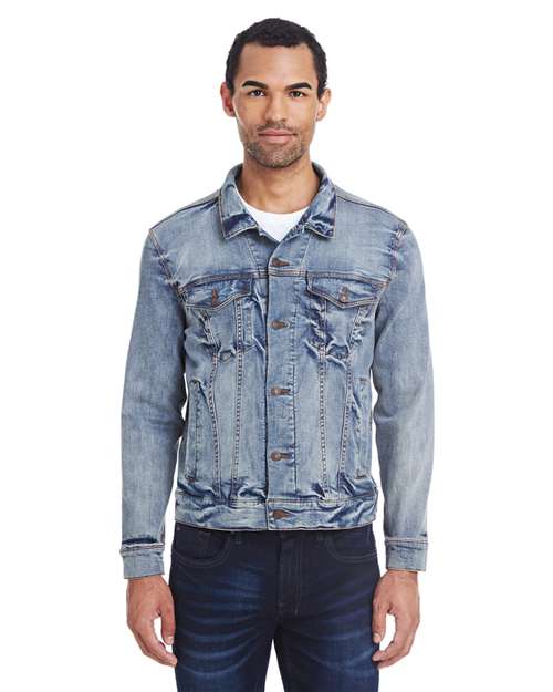 Threadfast Apparel 370J Unisex Denim Jacket #color_LIGHT DENIM