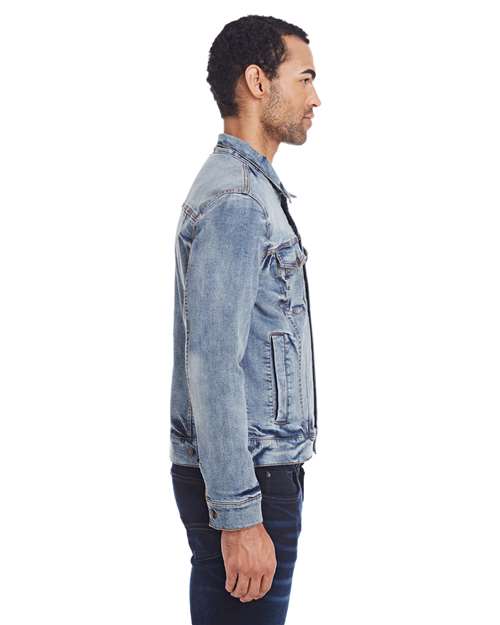 Threadfast Apparel 370J Unisex Denim Jacket #color_LIGHT DENIM