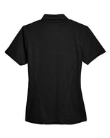 North End 78632 Ladies' Recycled Polyester Performance Piqu Polo #color_BLACK