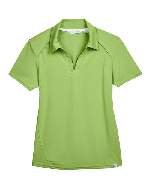 North End 78632 Ladies' Recycled Polyester Performance Piqu Polo #color_CACTUS GREEN