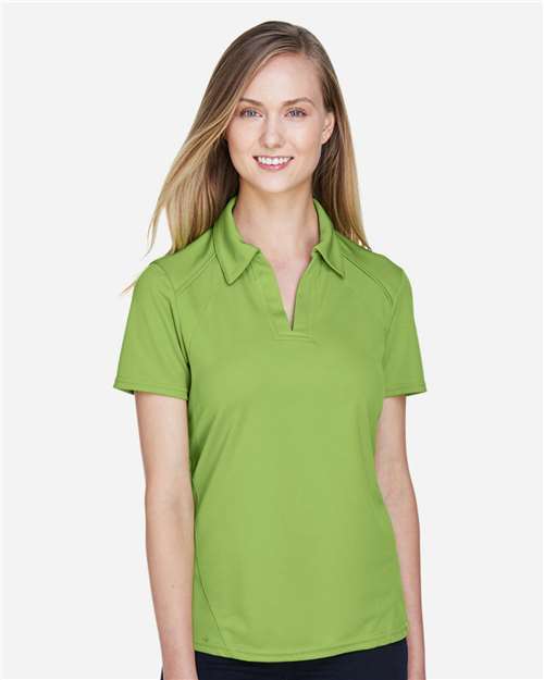 North End 78632 Ladies' Recycled Polyester Performance Piqu Polo #color_CACTUS GREEN