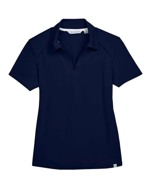 North End 78632 Ladies' Recycled Polyester Performance Piqu Polo #color_NIGHT