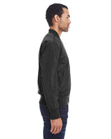 Threadfast Apparel 395J Unisex Bomber Jacket #color_BLACK