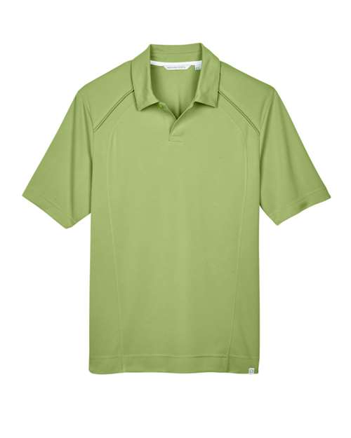 North End 88632 Men's Recycled Polyester Performance Piqu Polo #color_CACTUS GREEN