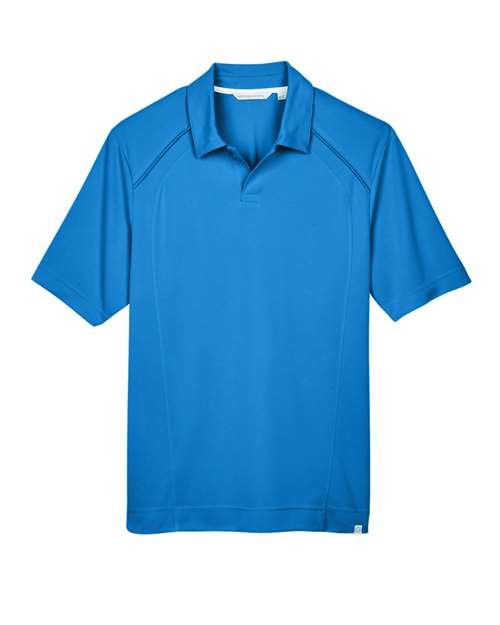 North End 88632 Men's Recycled Polyester Performance Piqu Polo #color_LT NAUTICAL BLU