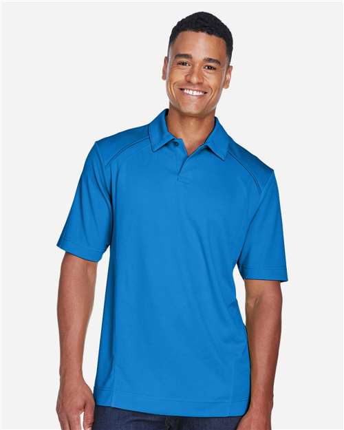 North End 88632 Men's Recycled Polyester Performance Piqu Polo #color_LT NAUTICAL BLU