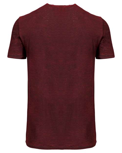 Threadfast Apparel 115A Unisex Cross Dye Short-Sleeve T-Shirt #color_BLACK CHERRY