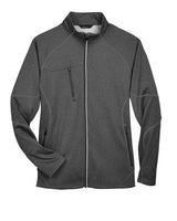 North End 88174 Men's Gravity Performance Fleece Jacket #color_CARBON HEATHER