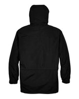 North End 88007 Adult 3-in-1 Parka with Dobby Trim #color_BLACK