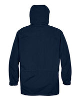 North End 88007 Adult 3-in-1 Parka with Dobby Trim #color_MIDNIGHT NAVY