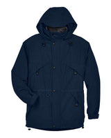 North End 88007 Adult 3-in-1 Parka with Dobby Trim #color_MIDNIGHT NAVY
