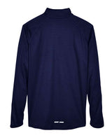 North End 88187 Men's Radar Quarter-Zip Performance Long-Sleeve Top #color_CLASSIC NAVY