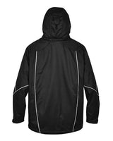 North End 88196 Men's Angle 3-in-1 Jacket with Bonded Fleece Liner #color_BLACK