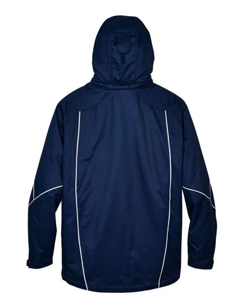 North End 88196 Men's Angle 3-in-1 Jacket with Bonded Fleece Liner #color_NIGHT